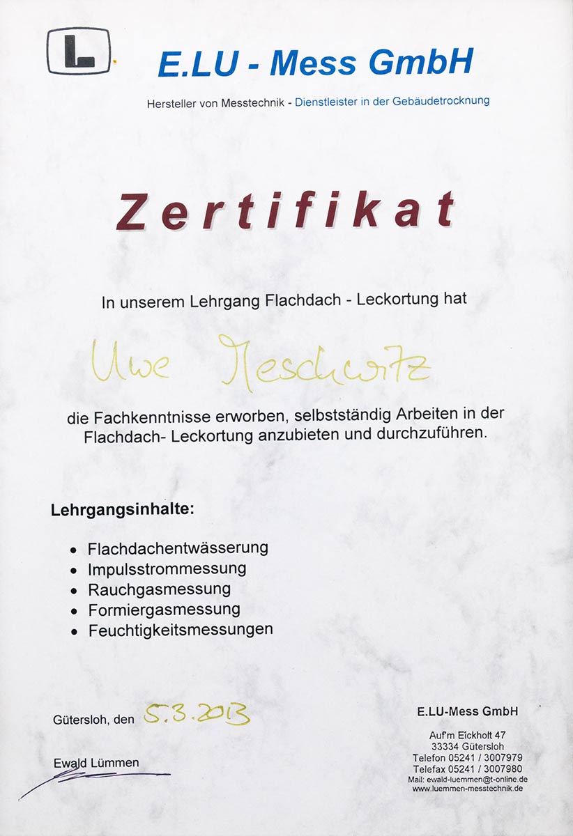download Zertifikat