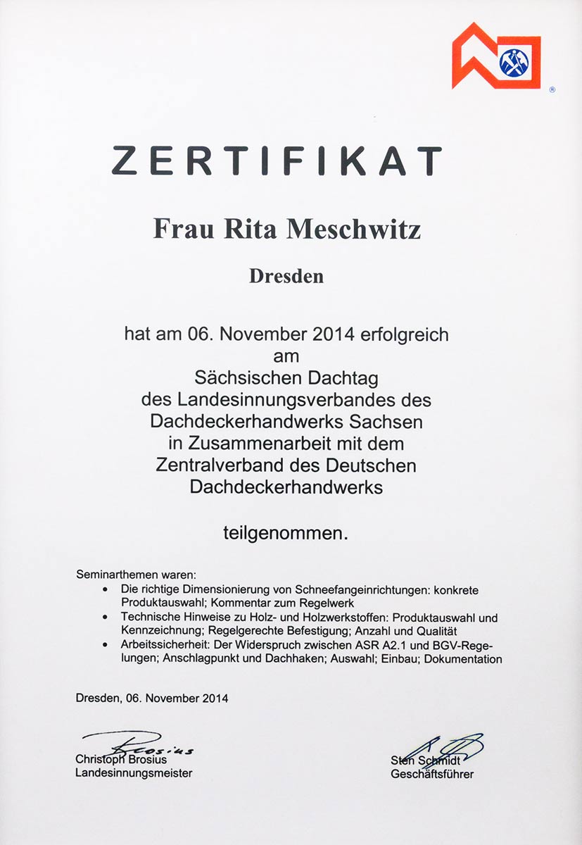 download Zertifikat
