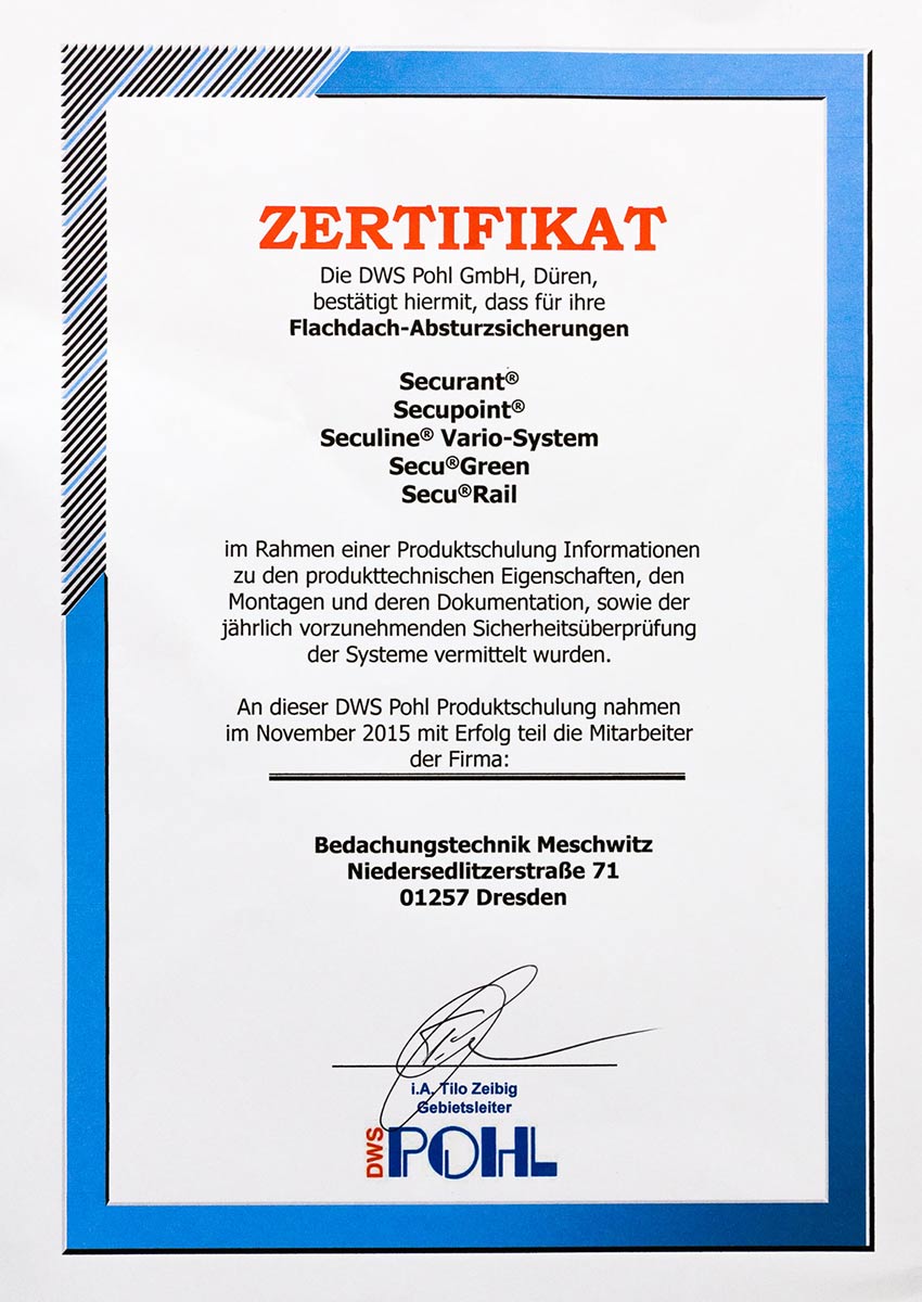 download Zertifikat