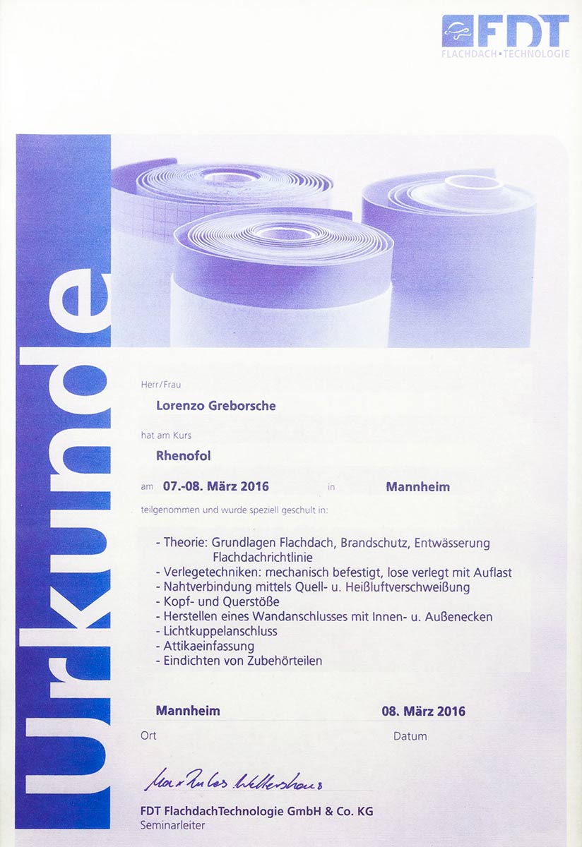 download Zertifikat