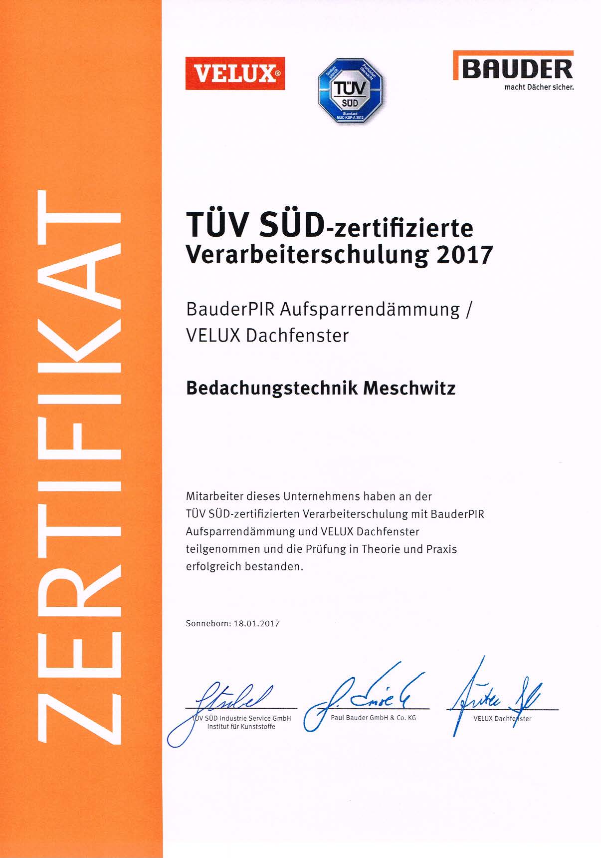 download Zertifikat